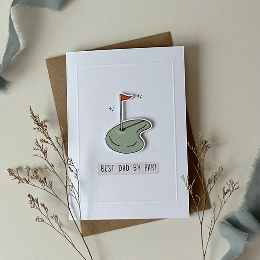 Best Dad By Par Card