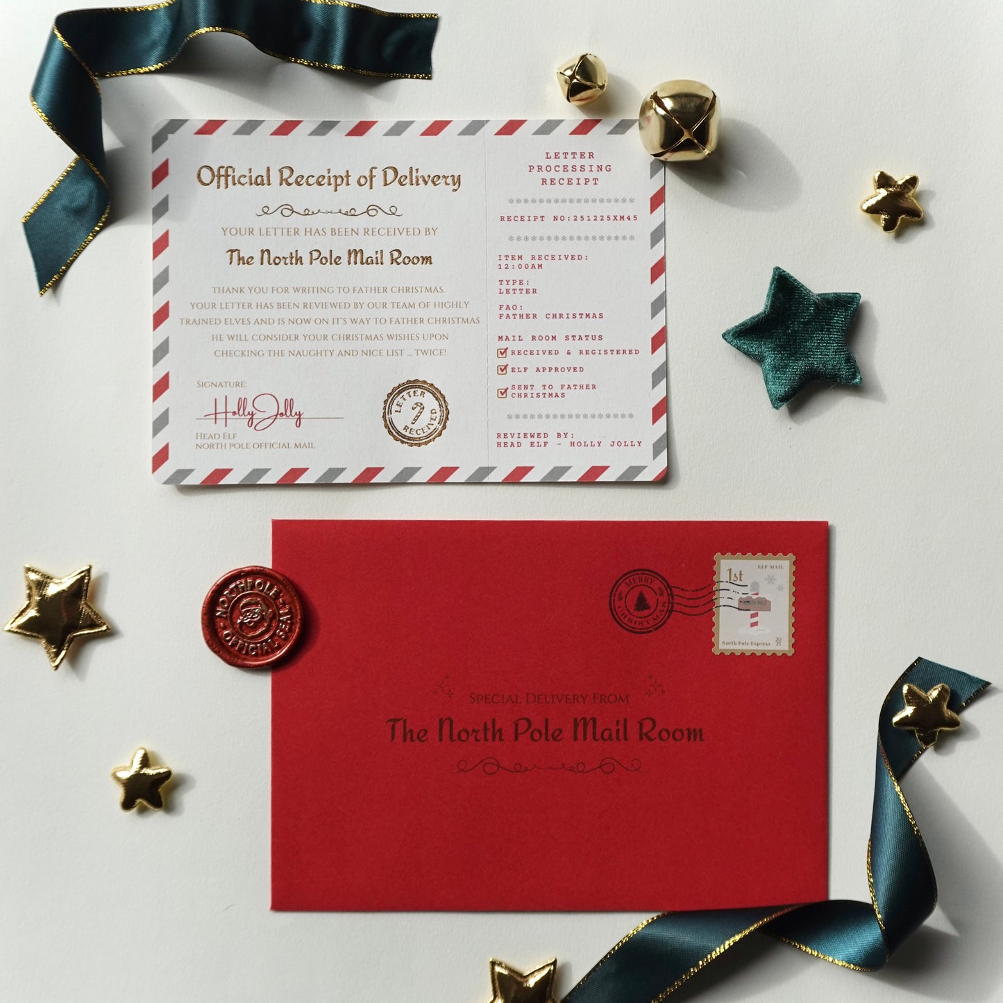 North Pole Post Kit | Letter to Father Christmas Writing Set | Christmas Stationery