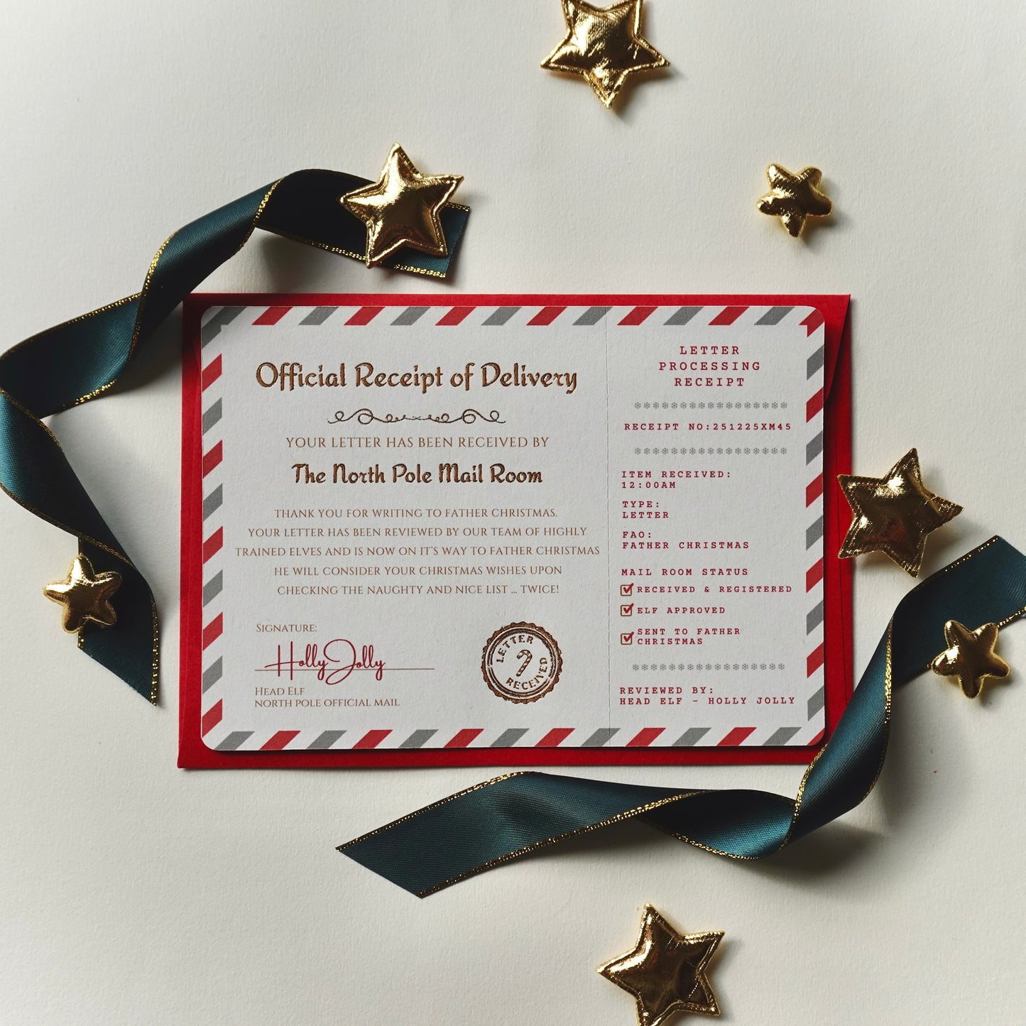 North Pole Post Kit | Letter to Father Christmas Writing Set | Christmas Stationery